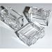 Lego Building Accessories 1x2 Clear Transparent Brick without Pin, Bulk Pack 50 Pieces