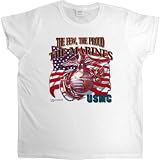 Womens T-Shirt : THE FEW THE PROUD THE MARINES - USMC