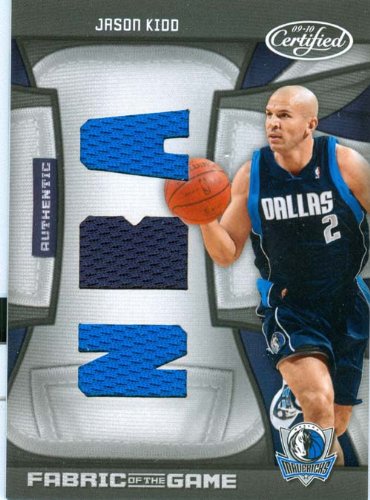 2009 Certified Authentic Jason Kidd Tiple Patch Game Worn Jersey Card