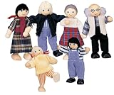 Maxim 6 Pc Family Dolls Caucasian