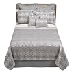 - Silver Silver Circles 8-pc. Quilt Set - Queen