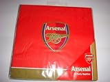 OFFICIAL ARSENAL F.C CRESTED PARTY NAPKINS 20 PACK