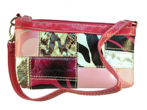 Pink Patchwork Evening Bag Clutch Cosmetic