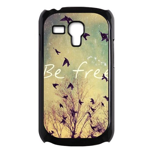 Be Free Birds Quote Protective Hard PC Back Fits Cover Case for Samsung Galaxy S3 SIII Mini i8190