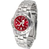 Alabama Crimson Tide NCAA AnoChrome Sport Ladies Watch (Metal Band)