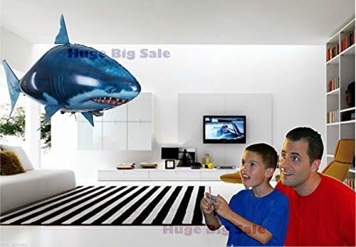 Air Swimming Fish Remote Control Inflatable Flying Shark Toy, Remote RC, Electric, Motion, Infrared by Huge Big Sale