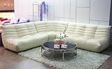 LF-FD-B 240B – Contemporary Leather Sectional Sofa