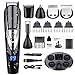 GOOLEEN Beard Trimmer for Men Cordless Mustache Trimmer Hair Clippers 10 in 1 Grooming Trimmer Kit for Nose Ear Facial Hair Precision Trimmer Body Groomer Waterproof USB Rechargeable with Storage Dock