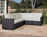 Home Styles Riviera Six Seat L Shape Sectional in Stone