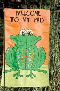 Welcome to My Pad Garden Size Flag