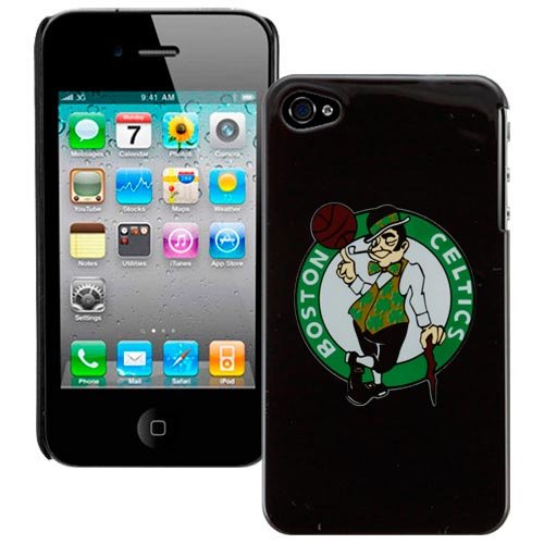Boston Celtics iPhone 4 and 4S Case: Black Shell