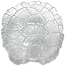 Clear Glass Turtle Shell Extra Large Bowl 19"x18"x4" H