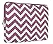 MOSISO Laptop Sleeve Bag Compatible 13-13.3 Inch MacBook Pro, MacBook Air, Notebook with Small Case, Chevron Style Canvas Fabric Case Cover, Wine Red