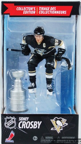 McFarlane Toys NHL Sports Picks 2010 (Canadian Exclusive): Sidney Crosby W/ Stanley Cup (Pittsburgh Penguins) Black Jersey