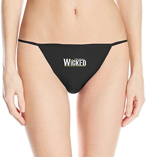Women's Wicked Ticket The Untold Story Of The Witches Of Oz Sexy Thong Panty Black