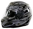 Vega V-Tune Black Rock On Graphic Medium Bluetooth Full Face Helmet