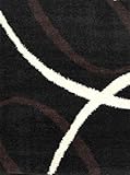 Home Dynamix Synergy S1000-450 4-Feet 9-Inch by 6-Feet 6-Inch Area Rug, Black