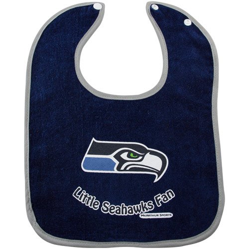 Seattle Seahawks 2-Tone Snap Baby Bib