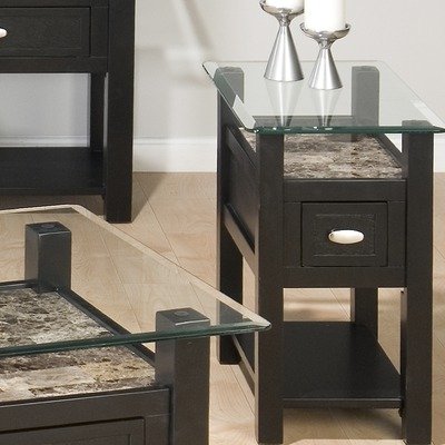 Beveled Edge End Table