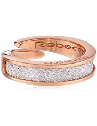 Rebecca "Soleil" White Shimmering Overlay Adjustable Ring