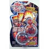 Skyress, Gorem and Mystery Marble Red Bakugan Battle Brawlers Starter Pack Series 1 with 3 Metal Gate Cards
