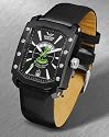 Vostok-Europe - Arktika - Black PVD Case w/ Leather Strap and Black Dial