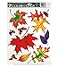 Color-Clings 9-Count Static Cling Window Decorations, Autumn Leaves, 6-Pack