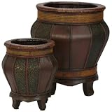Buy Decorative Wood Panel Planters (Set of 2) by Nearly Natural