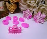 Preiswertes Puppenzubehör, Teddy und Puppen Haarschmuck in pink, 9-teilig