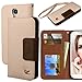Galaxy S4 Case,by Hilda,Wallet Case,PU Leather Case,Credit Card Holder,Flip Cover Skin,Case for Samsung Galaxy i9500[Brown]