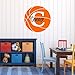 Nursery Wall Decals Basketball Name and Initial Personalized Name Wall Decal 28