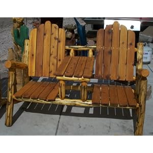 Double Adirondack with Center Table by 