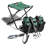 Strathwood 3-Piece Garden Tool Set with Folding Seat #GS004 by Strathwood