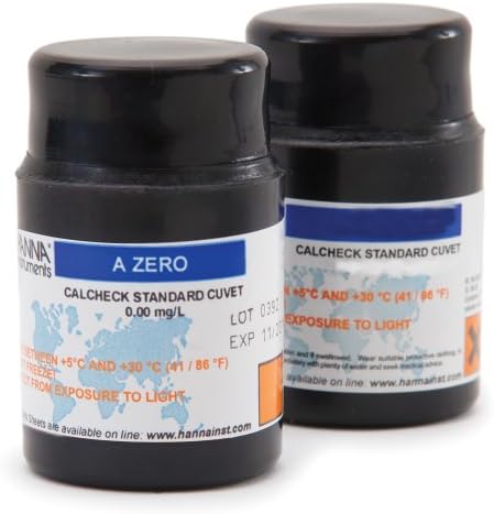 Hanna Instruments HI96714-11 Cal Check Standard Cuvettes, Cyanide, 0.0 and 100 ppm