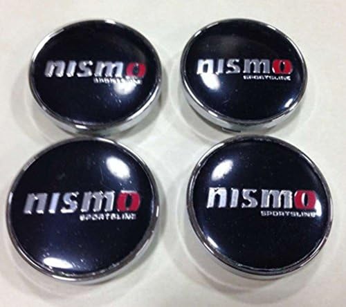 4 X Black Nismo 60mm Car Wheel Hub Center Logo Caps Metal Aluminum For Skyline 180sx Gtr R35 R50