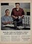 Craftsman A.J. Francoeur, and his son, A.J. junior, do some of the painstaking hand work on the pistons of the brilliant performing Studebaker engines. ..... 1951 Studebaker Ad, A2983