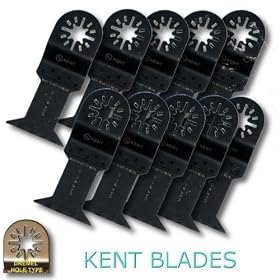 Buy 10 pcs Bi-Metal 1-3 4 Wide Long Reach E-Cut Blades For Hard Wood, Metal, Plastics,... by Kent now!
