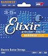 Elixir Strings Electric Guitar Strings, 6-String,  Light NANOWEB Coating
