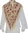 Indian Scarves Square Crepe Silk 44 x 44 inches