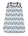 Bacati Liam Triangles 100% Cotton Breathable Muslin Sleeping Bag, Aqua/Navy, Newborn