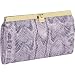 Abas Wallets - Abas Cate Accordion Clutch Wallet - Viper Print (Lavender)