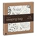 aden + anais Silky Soft Sleeping Bag, 100% Viscose Bamboo Muslin, Wearable Baby Blanket, Midnight, Small, 0-6 Months