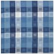 Durable Woven Jacquard 100% Cotton Cube Blue Tablecloth 54x90 Inches