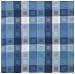 Durable Woven Jacquard 100% Cotton Cube Blue Tablecloth 60x60 Inches