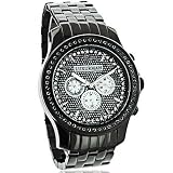 Luxurman Mens Black Diamond Watch 2.25ct