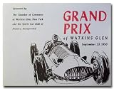 1950 Grand Prix of Watkins Glen Program Poster Print