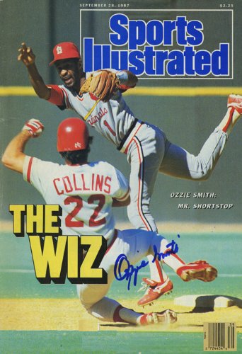 Ozzie Smith Sports Illustrated Autograph Poster