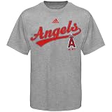 adidas Los Angeles Angels of Anaheim Ash Youth Script T-shirt
