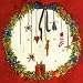 Adventskalender, Adventskalenderkarte von Silke Leffler, inkl. Umschlag, Motiv: Türkranz