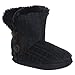 Capelli New York Ladies Knit Indoor Slipper Boot with Faux Fur